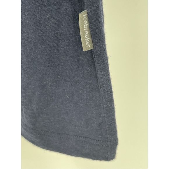 Icebreaker T Shirt Butterfield Robinson Men XL‎ Blue Merino Wool Short Sleeve - Picture 7 of 11
